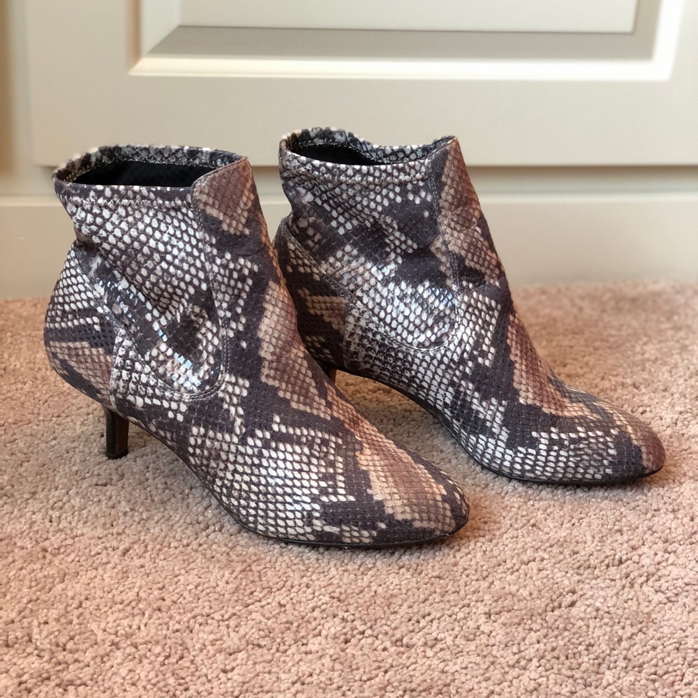 Donald J. Pliner Python Stretch Sock Booties - image 2